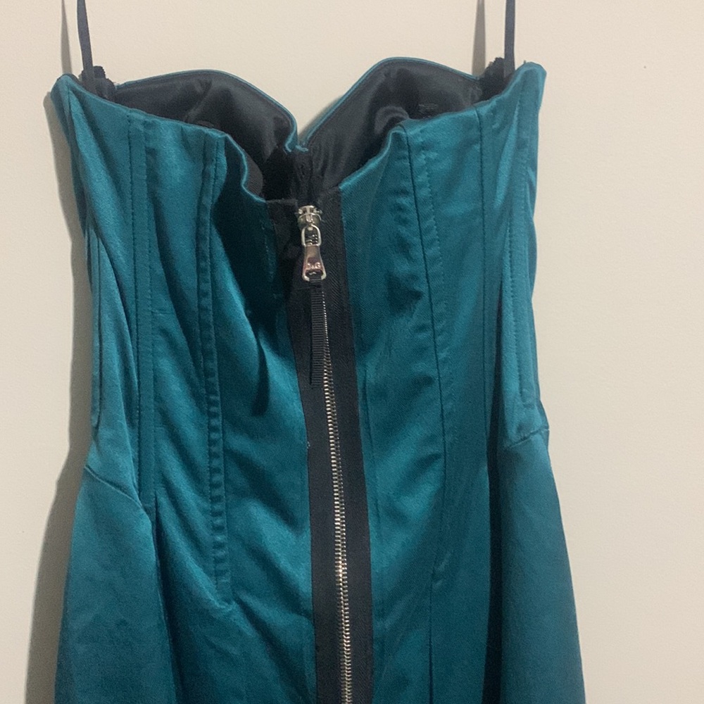 Dolce & Gabbana Green Satin Bustier Dress - Picture 3 of 8